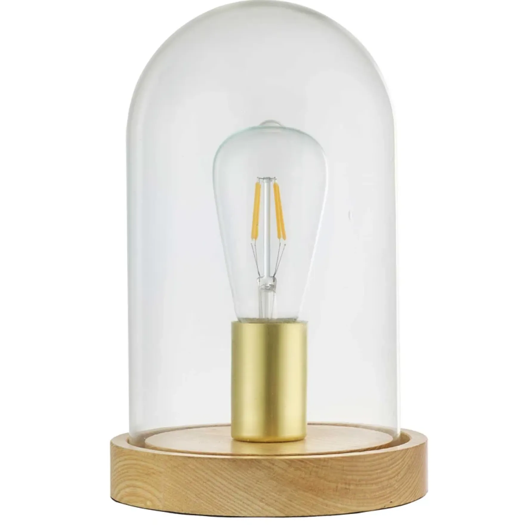Retro living bordlampe klar/natur