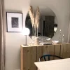Rille bordlampe sort/opal