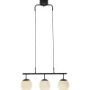 Rille 3-lys pendel rett sort/opal