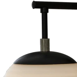 Rille vegglampe sort/opal