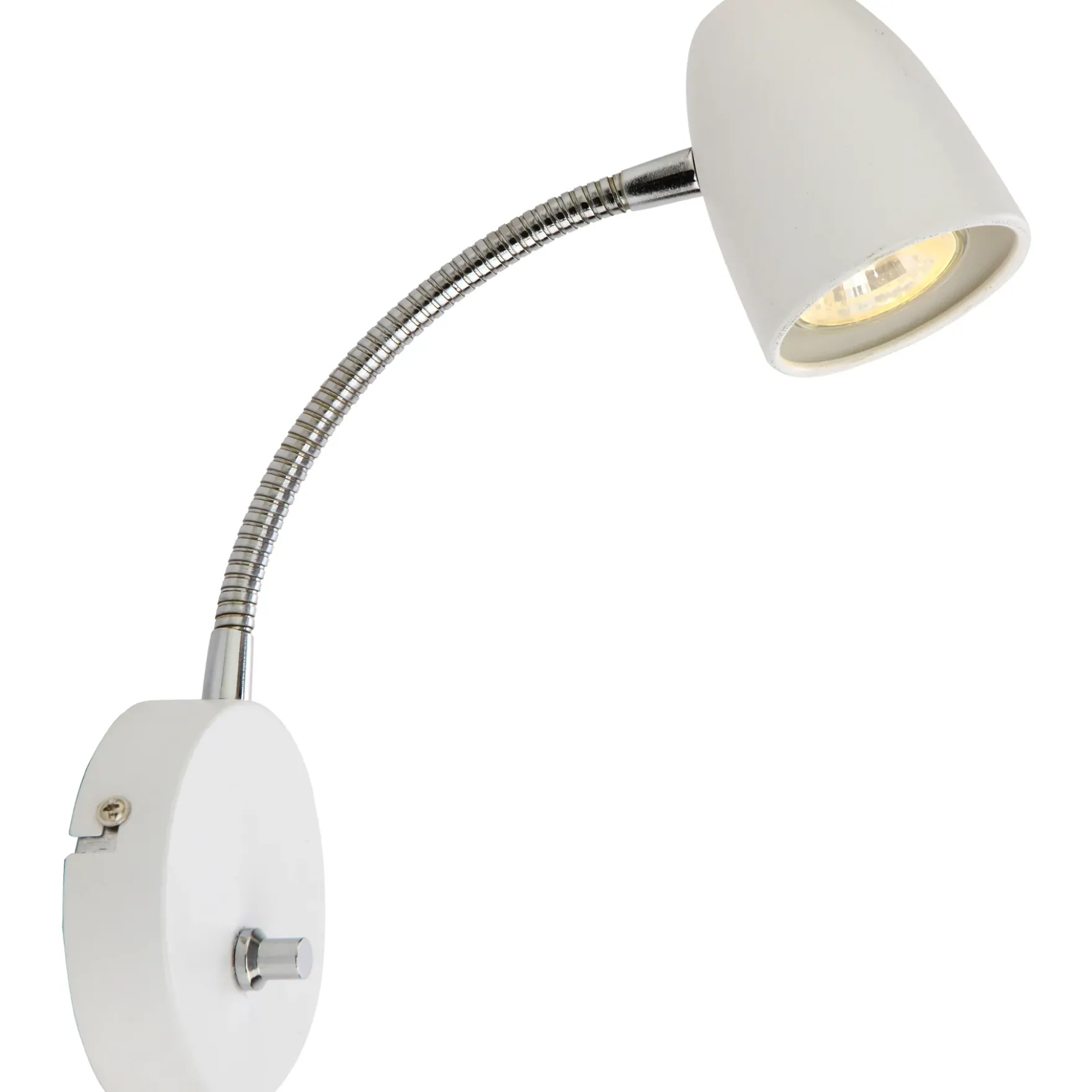 Sandnes vegglampe hvit m/dim