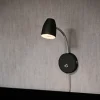 Sandnes vegglampe sort m/dim