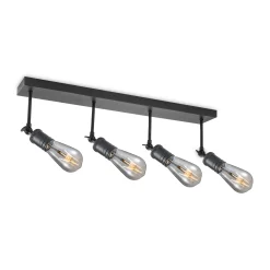 Senja taklampe 4-lys sort