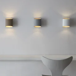 Sinne vegglampe grå/messing