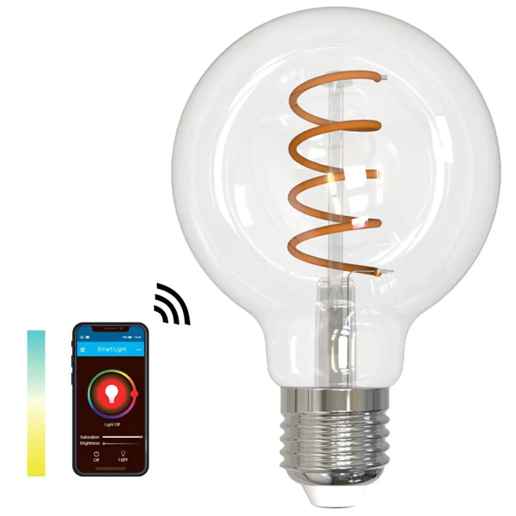 SMART LIGHT WIFI CCT globe klar Ø80mm