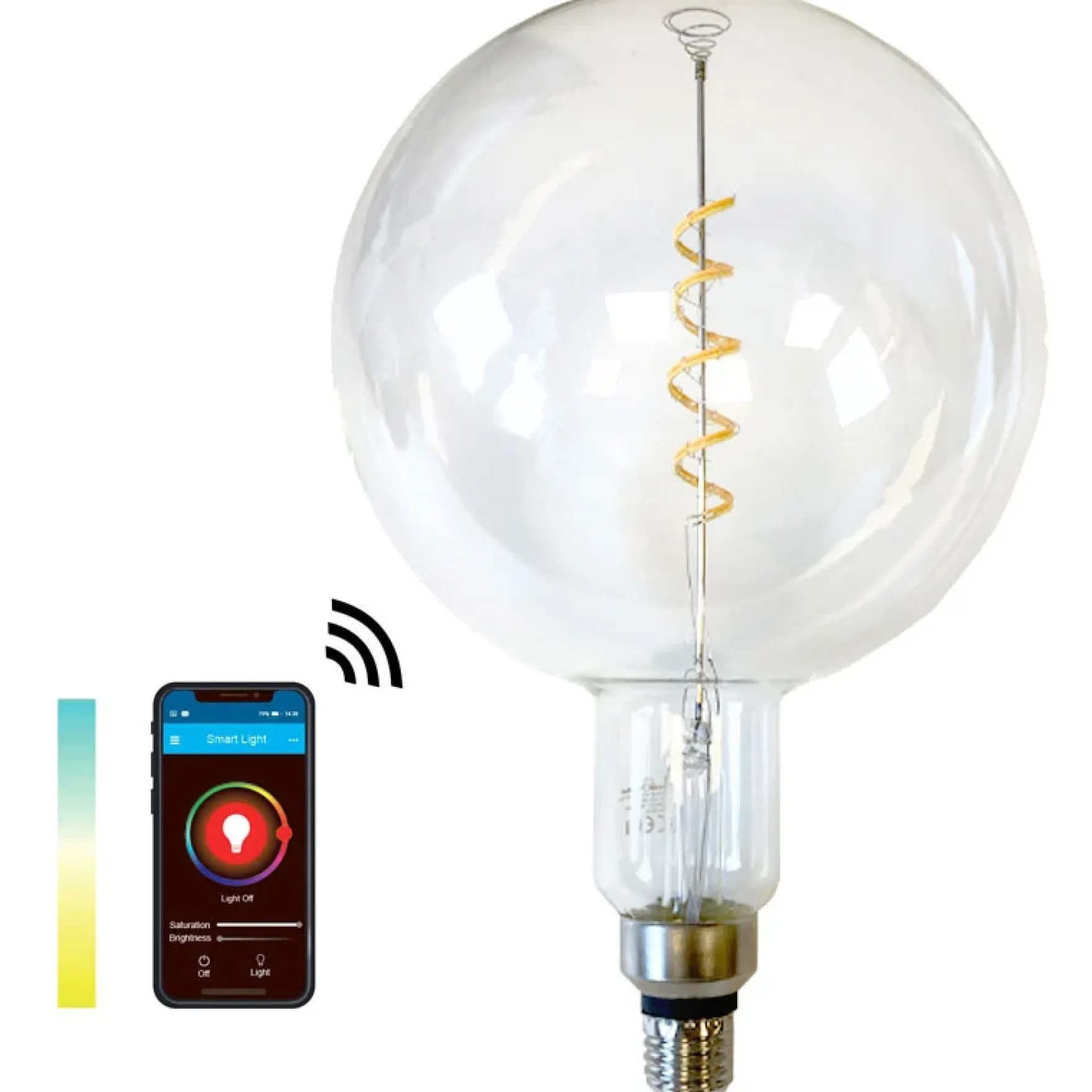 SMART LIGHT WIFI CCT globe klar Ø200mm