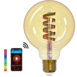 SMART LIGHT WIFI RGB globe amber Ø95mm