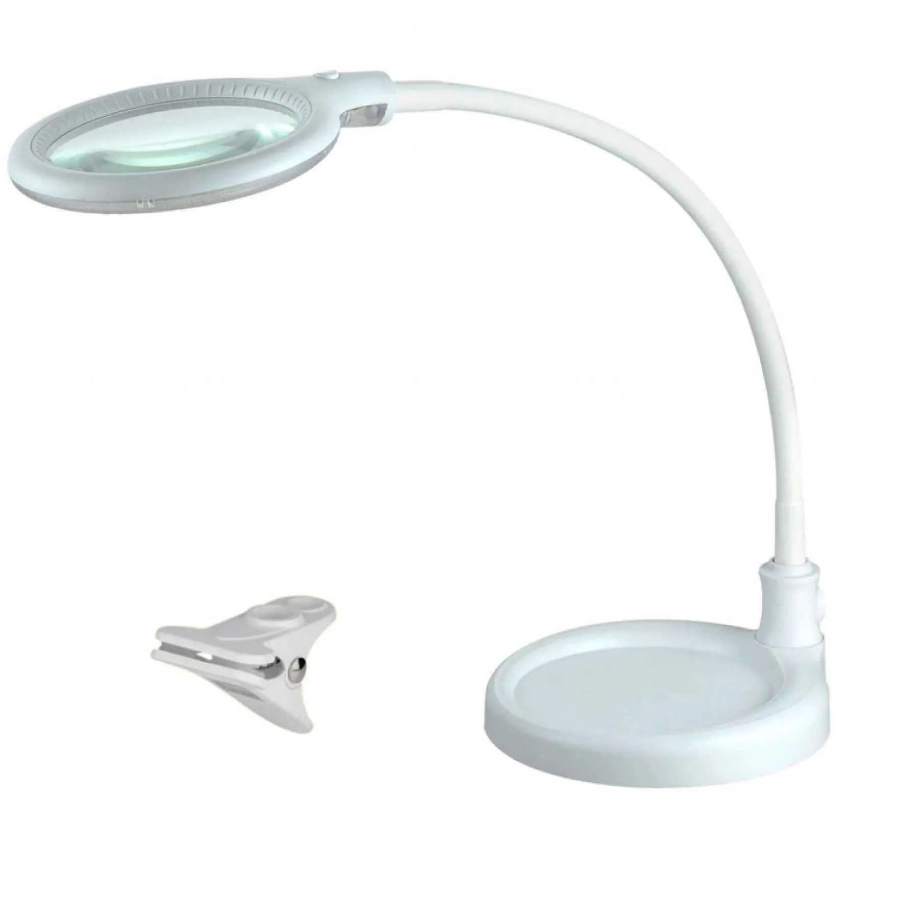 Sømmen LED lupelampe hvit