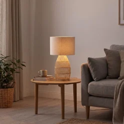 Sofie bordlampe natur/beige