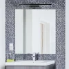 Specchio 50 baderomsarmatur sort LED IP44