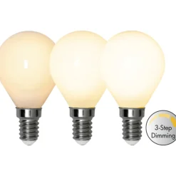Star LED E14 illum opal 4W 3-step dim