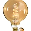Star LED globe amber spiral Ø125mm 3.2W dimbar