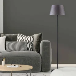 Thora gulvlampe sort/grå