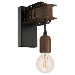 Townshend vegglampe brun stål