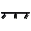 Trino 3-lys takspot skinne IP44 sort