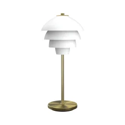 Valencia bordlampe hvit/messing