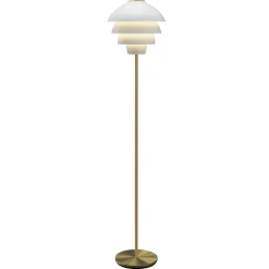 Valencia gulvlampe hvit/messing