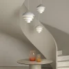 Valencia takpendel hvit/messing