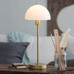 Vienda bordlampe messing/opal