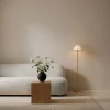 Vienda gulvlampe messing/opal
