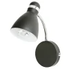 Viktor vegglampe sort/krom