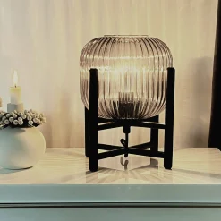 Vinda bordlampe liten sort/sotet
