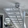 Viva taklampe krystall/krom
