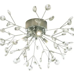 Viva taklampe krystall/krom