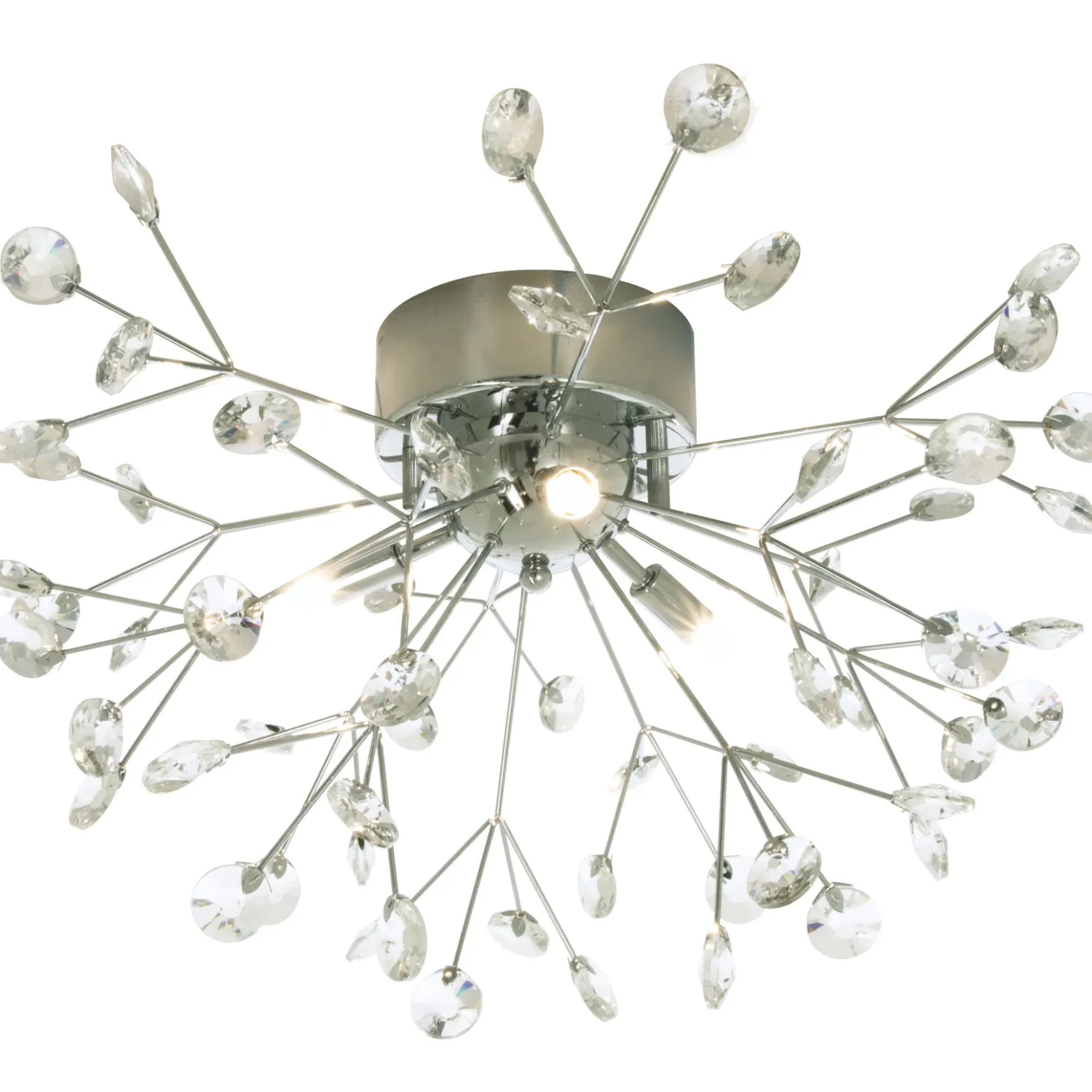Viva taklampe krystall/krom