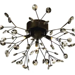 Viva taklampe krystall/sort