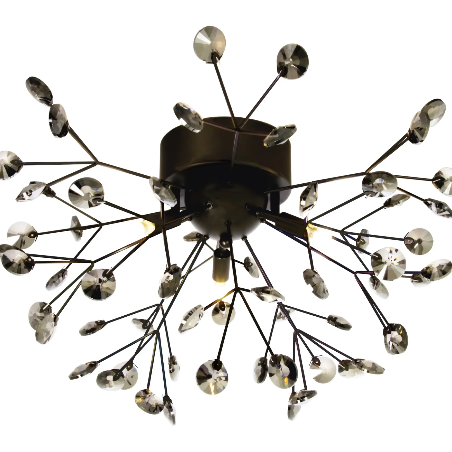 Viva taklampe krystall/sort