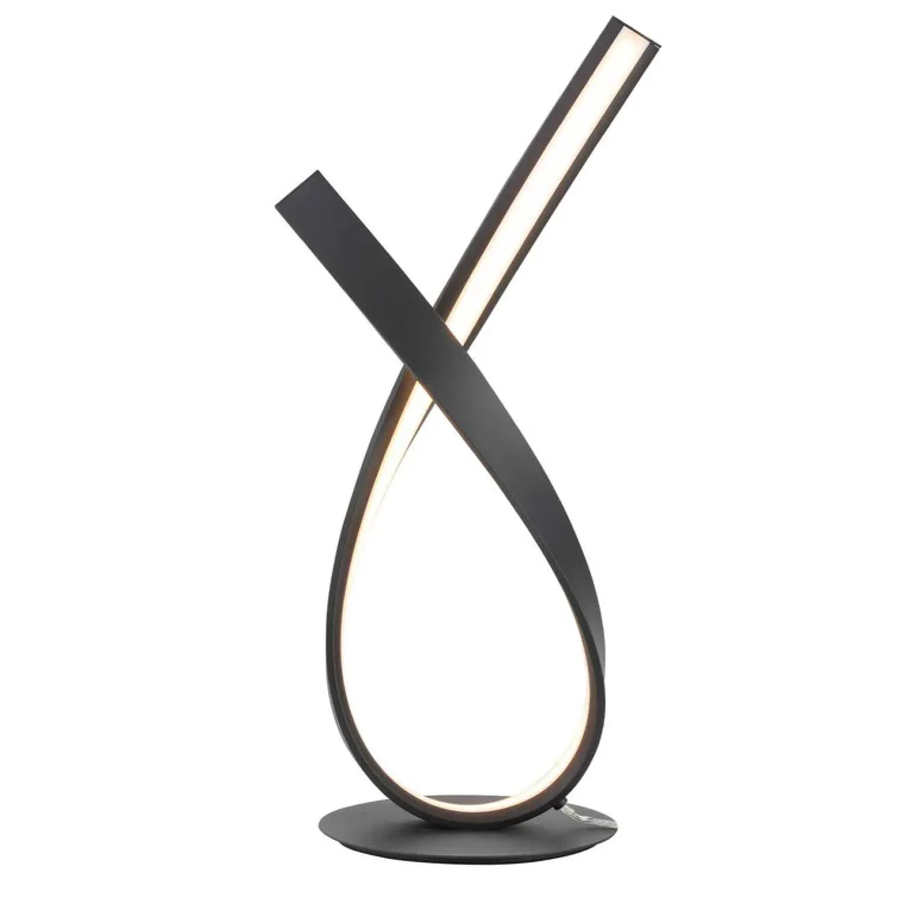 Vridning LED bordlampe sort